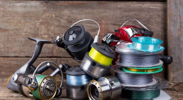Different Colorful Fishing Line Spoolers