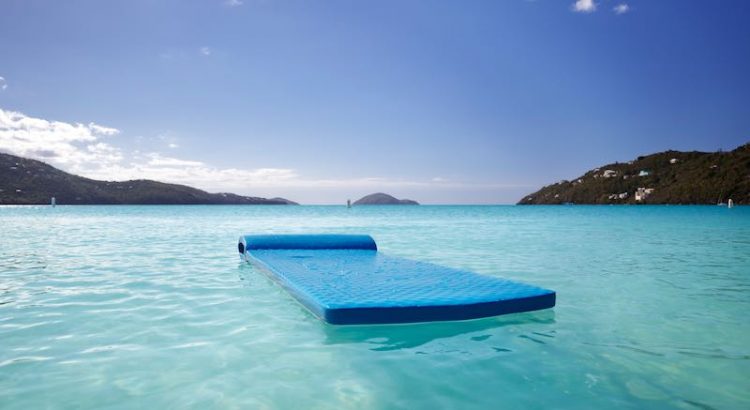 Swim Raft On a Sunny Beach