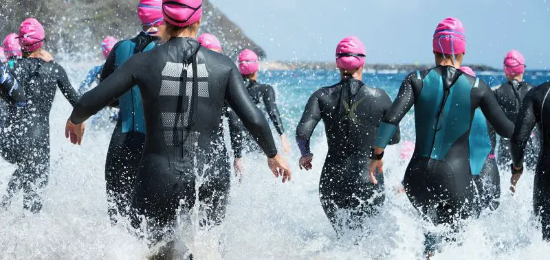 Wetsuits vs Drysuits, many swimmers using suits